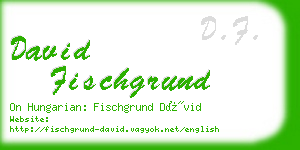 david fischgrund business card